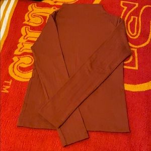 Mock neck long sleeve shirt